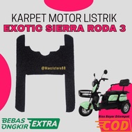 Promo Alas Kaki Karpet Sepeda Motor Listrik Roda 3 Exotic Sierra Roda