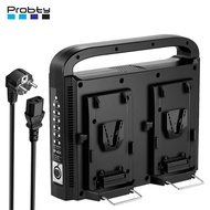 4 Channel V-Mount/V Lock Battery Charger for 98/130/145/200 Any V-Mount Camera Battery with DC 16.5V