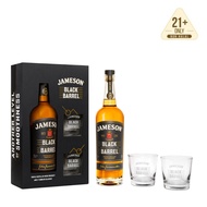 Jameson Black Barrel Gift Pack (700ml) [Free 2x Tumbler Glass]
