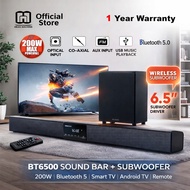 SONICGEAR BT6500 BT5500 BT3500 BT2100 Sound Bar with Subwoofer Wireless Remote Bluetooth Sound Syste