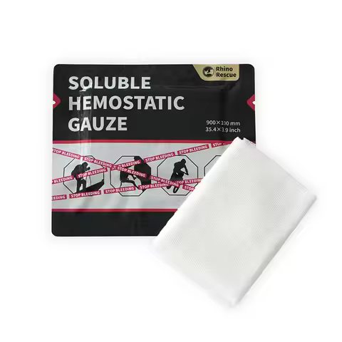 Rhino Rescue Soluble Hemostatic Gauze Portable Disposable Good Quality Combat Hemostatic Gauze Traum