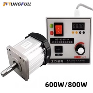 High Power 220V Brushless DC Servo Motor Kit 600W 800W with Speed Adjustable Controller Servo Motor 