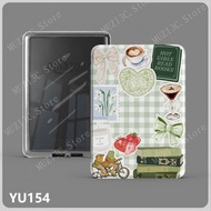 For Kobo Libra Colour 7" Acrylic Case N428 N418 Libra2 Transparent Cartoon Auto Wake & Sleep Kindle 