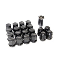 FK8 Civic Type R RAYS 19 HEX LUG NUT AND LOCK SET - BLACK - M14X1.5 33mm