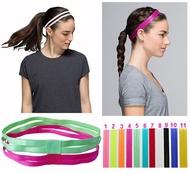 Double Elastic Headband Softball Anti-slip Silicone Rubber Hair Bands Bandage On Head For Hair Scrunchy