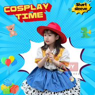 靚靚短袖款 兒童toystory 翠絲Jessie Cosplay衣服裝扮 》女童翠絲裙▪遊迪士尼裝扮翠絲costume ▪︎ 兒童萬聖節服裝衫 ▪︎兒童halloween裝扮衫▪︎聖誕xmas pa