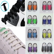 16 Pcs Lazy Shoe Laces Unisex tie Shoelace Silicone Elastic Sneaker Personality