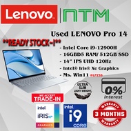 #LP255 USED LENOVO PRO 14 Performance Ultrabook INTEL i9-12900H 16GBD5 512GB SSD INTEL IRIS XE GRAPH