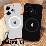 [SHARK] Softcase XIAOMI REDMI 13/ poco M6 4G 2024 NEWEST Aesthetic Apple Logo Motif - Latest Case - 