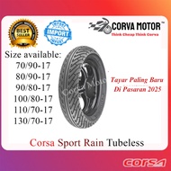 Corva Motor Tayar Corsa Tubeless Sport Rain 70/90-17|80/90-17|100/80-17|110/70-17|130/70-17 Rs150 Lc