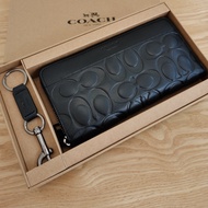 Official Store Authentic Original for Mens wallet Zipper Wallets Long Wallets Gift Box Wallets 75000