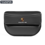 For Porsche Car Seat Gap Storage Box Leather Car Storage Bag Panamera Macan New Cayenne Taycan 917 7