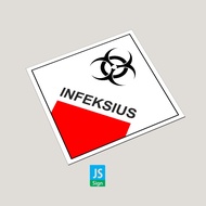 B3 WASTE SYMBOL STICKER - INFECTION