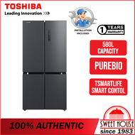 Toshiba 580L 4 door French GR-RF608WI-PMY(06) Refrigerator Inverter Fridge