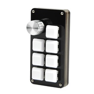 7 Key 1 Knob Mini Macropad Copy Pastes Portable Mechanical Keyboard with Backlit