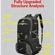 85L Outdoor Backpack Waterproof (40L/60L/85L) Hiking Travel Camping Sport Bag