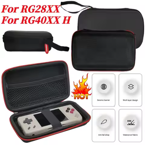 EVA Hard Carrying Case Waterproof Shockproof Travel Protective Handbag with Hand Strap for ANBERNIC 