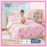 KATUN TAIWAN cotton Bedcover/CVC FINE pastel pink butterfly yellow anime chibiGirl yellow star cute 