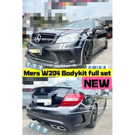 mers w204 bumper bodykit skirt lips