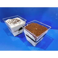 Delicious tiramisu in a cup