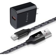 Fast Charger 3.0 Wall Charger for Samsung Galaxy A32 A52 A17 S25 A16 A51 A71 S21 A14 A13 A11 A20 A50