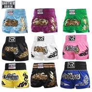 ANOTHERBOXER Muay Thai Shorts, Embroidered MMA Fighting Clothing for Men, Women, Kids, Cheap Boxing 