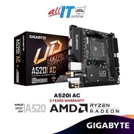 GIGABYTE A520i AC WIFI Mini iTX (ITX) AMD Motherboard | AMD AM4 Socket