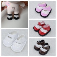 BALSA Doll Shoes, Replacement 20cm Mini Shoes, Mini Lace Leather Adhesive Shoes Children Toys