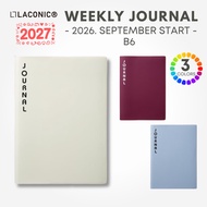 Laconic 2027 B6 Weekly Journal, 2026 September start, Journal / Diary Stationery from Japan