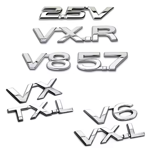 2.5V V6 V8 VX VXR TXL VXL Emblem for Toyota Reiz Land Cruiser Prado Rav4 Tundra Trunk Lid Sticker Di