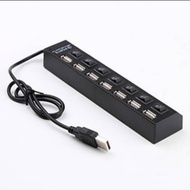 USB HUB 7 PORT USB 2.0 high speed plug on off switch HI-SPEED