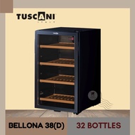 Tuscani Wine Chiller / Cellar Bellona 38(D) (115L) 32 Bottles Wooden Shelves Wine Cellar Fridge