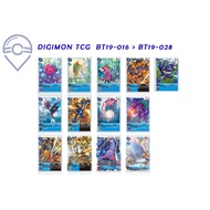 [LF] DIGIMON BOOSTER XROS EVOLUTION [BT-19] / SINGLE CARD / BT19-016 ~ BT19-028