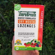 TheraBreath® Dry Mouth Lozenges Sugar Free Tart Berry 100 Lozenges เม็ดอมดับกลิ่นปาก ลดอาการปากแห้งแ