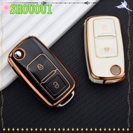 SHOUOUI Car Key , Skin Holder Remote Key ,  Key Protector Full Protection TPU Shell Cover for VW/Volkswagen /MK4/Bora/Golf 4 5 6/Jetta/Passat/Polo/Bora Car Accessories
