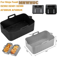 MNWHUC Air Fryer Basket, Rectangle Reusable Air Fryer Baking Tray, Silicone Rectangle Basket Contain