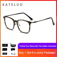 KATELUO แว่นกรองแสง แว่นตากรองแสงสีฟ้า แว่นกรองแสงคอมพิวเตอร์ ช่วยลดอาการสายตาล้า สำหรับผู้ชายและผู้