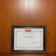 Photo frame, certificate of merit, size B4 (26*36cm), Glass or Mika
