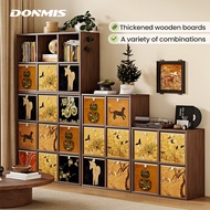 YISONG Multifunctional TV Cabinet Almari Baju Multiple Grids Bookshelf Display Storage Cabinet