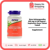 Now Ashwagandha 450 mg Contents 90 Capsules - Immune System Supplement