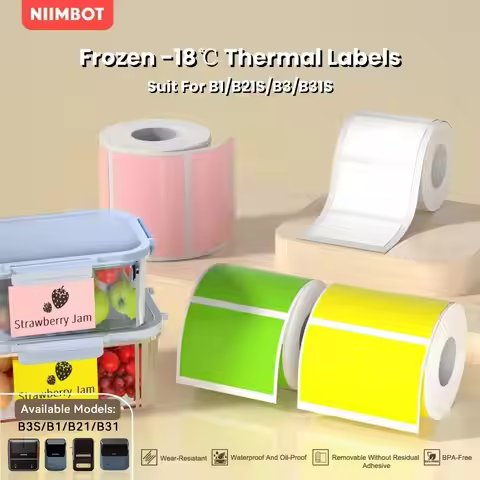 NIIMBOT B21 B1 B203 B3S Frozen Label Paper Resistant To Low Temperatures Down-18°C For Kitchen Freez