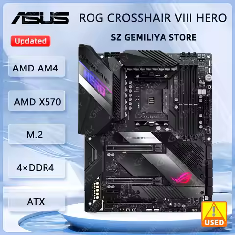 ASUS X570 Motherboard ROG Crosshair VIII Hero Motherboard AM4 DDR4 128GB M.2 support 5600 5300 4355 