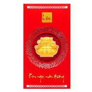 Mặt vàng 24K Kim Ngọc Mãn Đường tài lộc đính kèm Bao lì xì - ANCARAT - BLX01