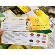 [ 100 Cards ] Treatment Cards, Beauty Spa Voucher Cards by Name Required