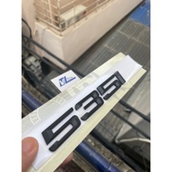 535i bmw stamp - black 535i lettering - 535i logo for bmw GT car