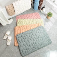 COBBLESTONE EMBOSSED BATHROOM BATH MAT High Quality | BsM
