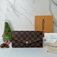 LV Sarah棋盤格翻蓋長夾