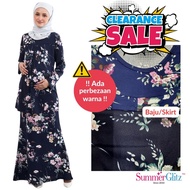 ⭐LOW PRICE⭐ SUMMERGLITZ Maternity Breastfeeding Floral Set Baju Mengandung Raya Pregnant Menyusu Mus