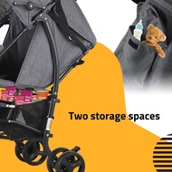 Twin Baby Stroller Double Stroller Pram Umbrella Twin Stroller Five-Point Safety Belt, Adjustable Awning