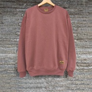 Crewneck Polos Hitam Tebal Pria Wanita Sweater Polos Jaket Switer Pria Wanita Jumbo Tebal Cooton Pre
